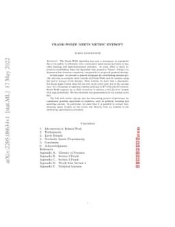 Frank Wolfe Meets Metric Entropy