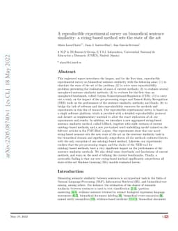 A reproducible experimental survey on biomedical sentence similarity: a
  string-based method sets the state of the art