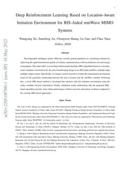 Deep Reinforcement Learning Based on Location-Aware Imitation
  Environment for RIS-Aided mmWave MIMO Systems