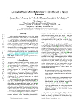 Leveraging Pseudo-labeled Data to Improve Direct Speech-to-Speech
  Translation