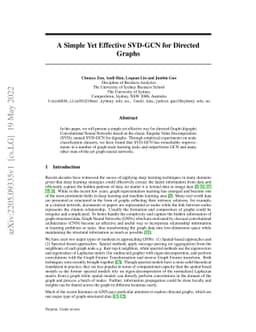 A Simple Yet Effective SVD-GCN for Directed Graphs