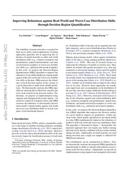 Improving Robustness against Real-World and Worst-Case Distribution
  Shifts through Decision Region Quantification