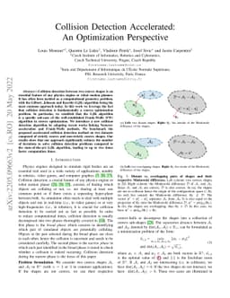 Collision Detection Accelerated: An Optimization Perspective