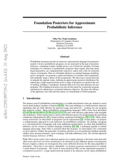 Foundation Posteriors for Approximate Probabilistic Inference