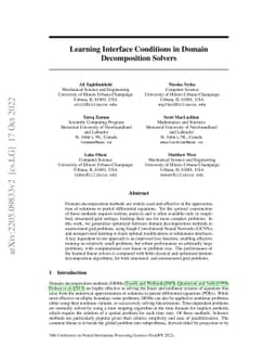 Learning Interface Conditions in Domain Decomposition Solvers