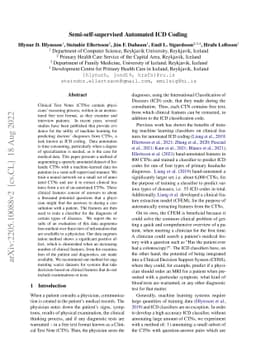 Semi-self-supervised Automated ICD Coding