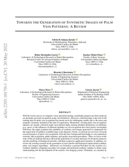 Towards the Generation of Synthetic Images of Palm Vein Patterns: A
  Review