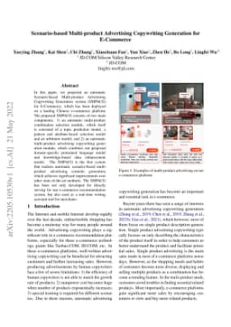 Scenario-based Multi-product Advertising Copywriting Generation for
  E-Commerce