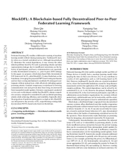 BlockDFL: A Blockchain-based Fully Decentralized Peer-to-Peer Federated
  Learning Framework