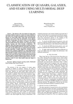 Classification of Quasars, Galaxies, and Stars in the Mapping of the
  Universe Multi-modal Deep Learning