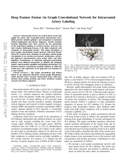 Deep Feature Fusion via Graph Convolutional Network for Intracranial
  Artery Labeling