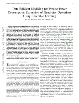Data-Efficient Modeling for Precise Power Consumption Estimation of
  Quadrotor Operations Using Ensemble Learning