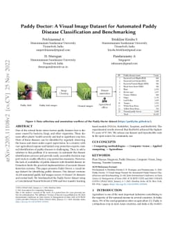 Paddy Doctor: A Visual Image Dataset for Automated Paddy Disease
  Classification and Benchmarking
