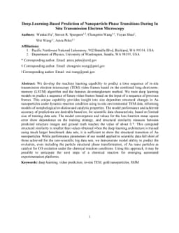 Deep-learning-based prediction of nanoparticle phase transitions during
  in situ transmission electron microscopy