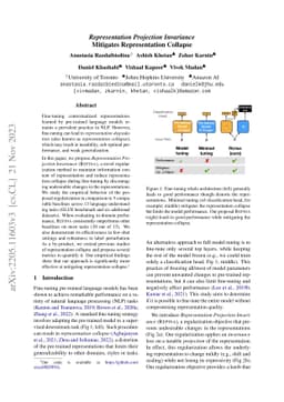Representation Projection Invariance Mitigates Representation Collapse