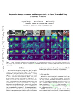 Improving Shape Awareness and Interpretability in Deep Networks Using
  Geometric Moments