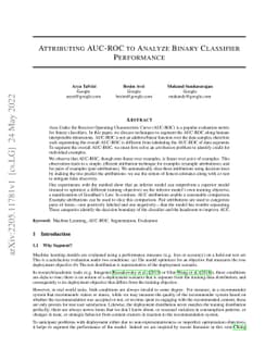 Attributing AUC-ROC to Analyze Binary Classifier Performance