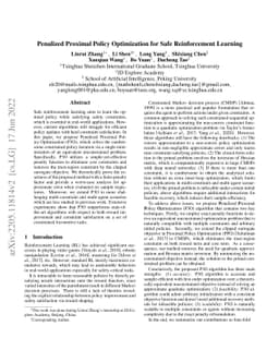 Penalized Proximal Policy Optimization for Safe Reinforcement Learning
