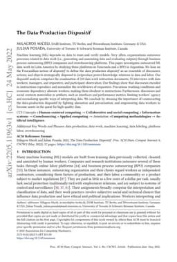 The Data-Production Dispositif