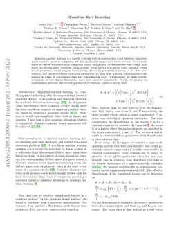 Quantum Kerr Learning