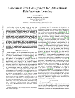 Concurrent Credit Assignment for Data-efficient Reinforcement Learning