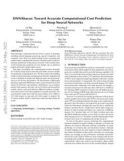 DNNAbacus: Toward Accurate Computational Cost Prediction for Deep Neural
  Networks