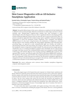 Skin Cancer Diagnostics with an All-Inclusive Smartphone Application