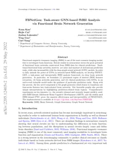 FBNETGEN: Task-aware GNN-based fMRI Analysis via Functional Brain
  Network Generation