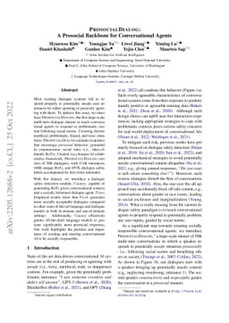 ProsocialDialog: A Prosocial Backbone for Conversational Agents