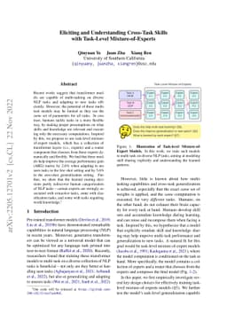 Eliciting and Understanding Cross-Task Skills with Task-Level
  Mixture-of-Experts