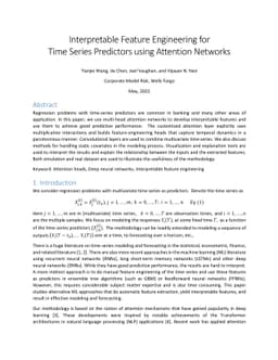 Interpretable Feature Engineering for Time Series Predictors using
  Attention Networks