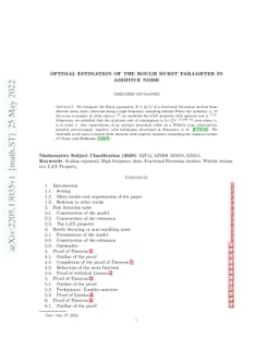 Optimal estimation of the rough Hurst parameter in additive noise