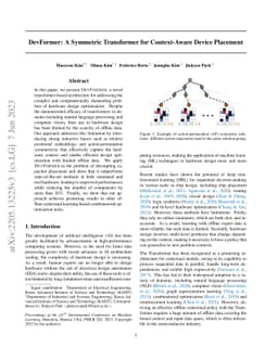 DevFormer: A Symmetric Transformer for Context-Aware Device Placement