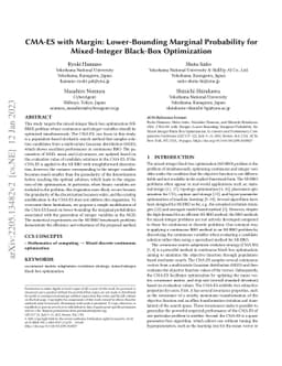 CMA-ES with Margin: Lower-Bounding Marginal Probability for
  Mixed-Integer Black-Box Optimization
