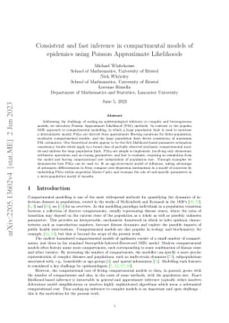 Consistent and fast inference in compartmental models of epidemics using
  Poisson Approximate Likelihoods