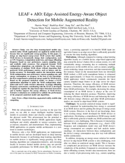 LEAF + AIO: Edge-Assisted Energy-Aware Object Detection for Mobile
  Augmented Reality