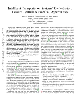 Intelligent Transportation Systems' Orchestration: Lessons Learned &
  Potential Opportunities