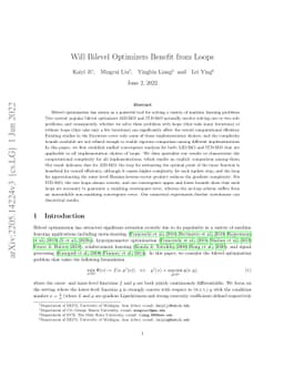 Will Bilevel Optimizers Benefit from Loops