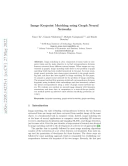 Image Keypoint Matching using Graph Neural Networks