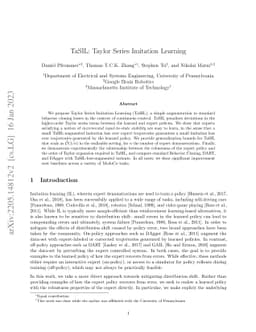 TaSIL: Taylor Series Imitation Learning