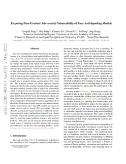 Exposing Fine-Grained Adversarial Vulnerability of Face Anti-Spoofing
  Models