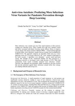 Anti-virus Autobots: Predicting More Infectious Virus Variants for
  Pandemic Prevention through Deep Learning