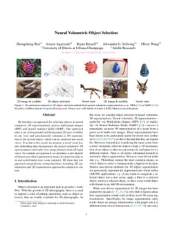 Neural Volumetric Object Selection
