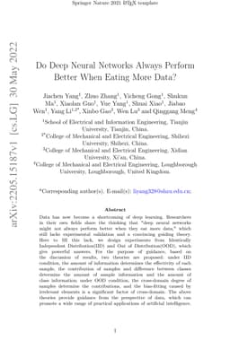 Do Deep Neural Networks Always Perform Better When Eating More Data?