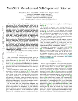 MetaSSD: Meta-Learned Self-Supervised Detection