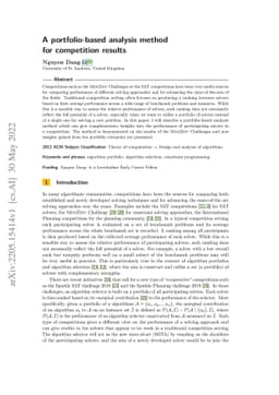 A portfolio-based analysis method for competition results