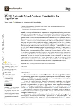 AMED: Automatic Mixed-Precision Quantization for Edge Devices