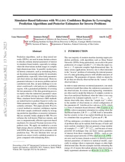 Simulator-Based Inference with Waldo: Confidence Regions by Leveraging
  Prediction Algorithms and Posterior Estimators for Inverse Problems