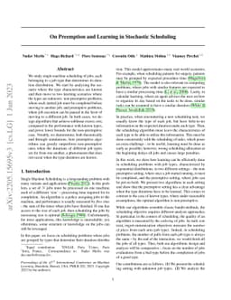 On Preemption and Learning in Stochastic Scheduling