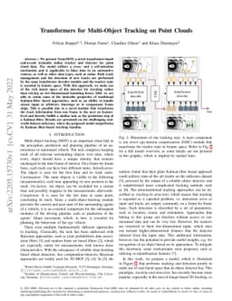 Transformers for Multi-Object Tracking on Point Clouds